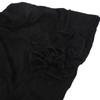 Women Turban Flower Cap Balck White and Gray Pure Color