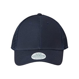 Legacy Lo-Pro Snapback Trucker Cap, Adjustable, Navy-Navy