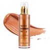 Shimmer Body Oil 100ml, Moisturizing Long Lasting Luminizer, Body Glow