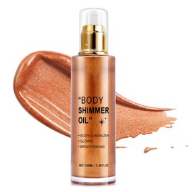 Shimmer Body Oil 100ml, Moisturizing Long Lasting Luminizer, Body Glow Oil