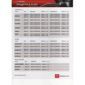 Toyota OEM Genuine Sightline Front Wiper Blade 85212-YZZ1A-TM