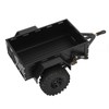 RC Car Hitch Trailer Aluminum Alloy Antislip Rubber Tire Rustproof