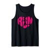 'Love Running' Pink Heart Silhouette for Runners Tank Top