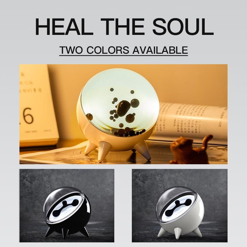 Elprico Ferrofluid Sound Visualizer,Rhythm Lamp Magnetic Fluid Sound Partner Dancing