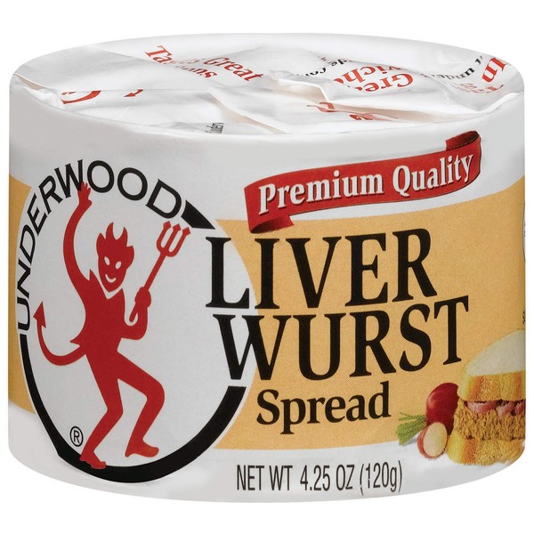 Underwood Liver Wurst Spread, 4.25 Ounce (Pack of 24)