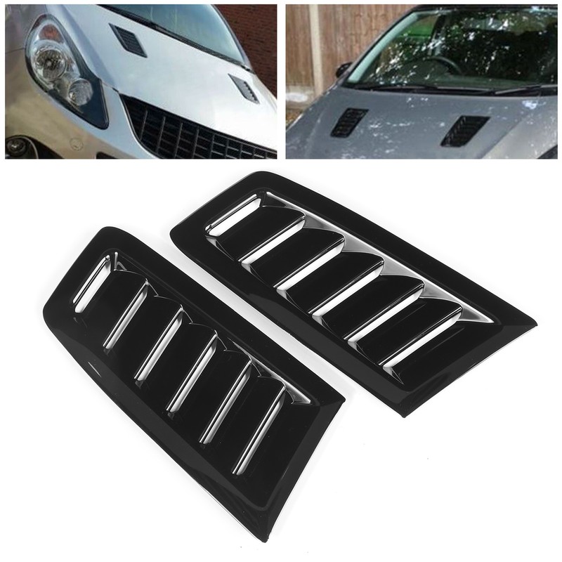Pair of Front Bonnet Vents Hood Air Outlet Replacement for