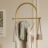 ZHBHYZ Gold Clothing Rack for small spaces,Modern Clothes Rack with