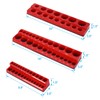 LKJYBG 3 Pieces Socket Holder Set 1/2-inch 3/8-inch 1/4-inch Drive