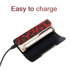 Keminsung Case Compatible with IQOS Accessories (Compatible with Iluma Prime/Compatible with Iluma i Prime) Exquisite PU Leather Full Cover Shockproof Anti-Fingerprint (Grey)