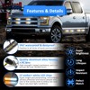 SI (8PCS) 12-LED Amber White Grill Side Marker Emergency Strobe