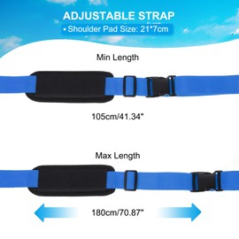 PATIKIL Carrying Beach Chair Straps, Adjustable Beach Chair Straps Shoulder Carrying Straps for Folding Chair Backpack, Navy Blue