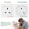Smart Wi-Fi Plug Socket with Timer, App Remote Control, Works
