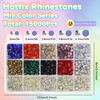 15000Pcs Colorful Flatback Hotfix Rhinestones for Bedazzling, Hotfix Gems