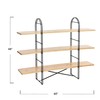 Main + Mesa Eitri Wood and Metal Adjustable Shelving Unit,