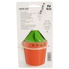 Hutzler Herb-Eze Stripper and Freezer Storage Container, Green/Orange