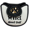Giggle Golf Mallet Putter Cover, PU Leather with Embroidered &