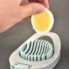 2pcs Egg Slicer for Boiled Eggs, Kiwifruit Strawberry Cutter with