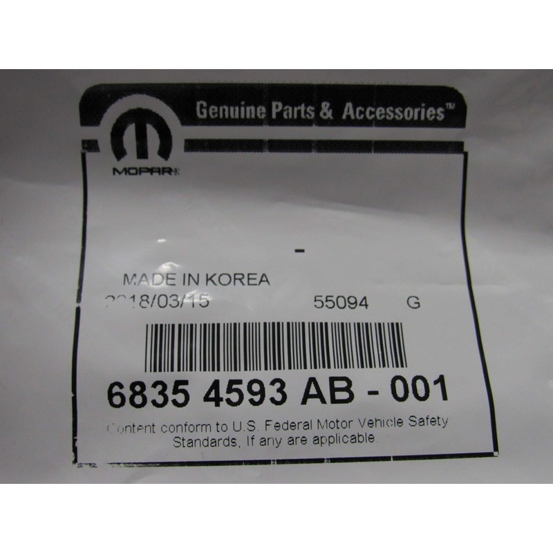 Mopar 68354593AB NAME PLATELIFTGATE