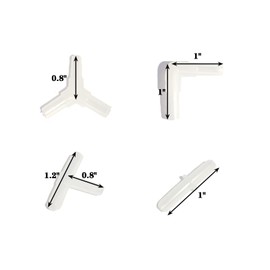 AQUANEAT Aquarium Airline Tubing Connector, Fish Tank Air Pump Connector, Plastic, 40Pcs