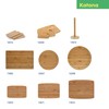 Kela Kitchen roll Holder Katana 32x14cm of Bamboo, Beige, 32