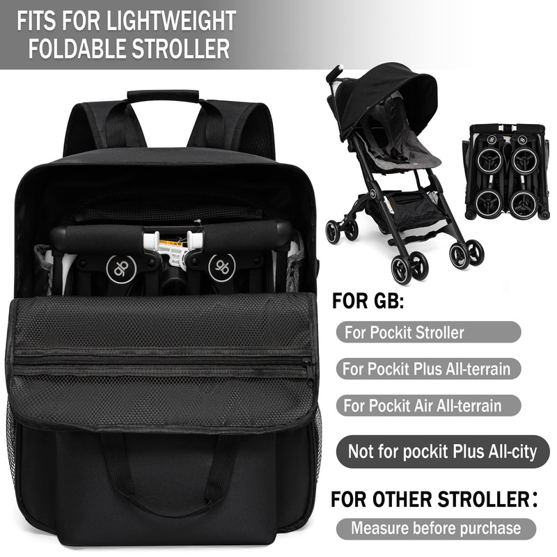 LUCKIPLUS Stroller Travel Bag Fits GB Pockit With GB Pockit