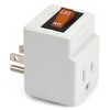 New! 3 Prong Grounded Single Port Power Adapter for Outlet