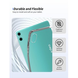 Clear Case for Odea A10 Android 14 Tablets, 10 Inch Tablet,Thin Slim Lightweight Scratch Proof,Durable Protection Silicone Rubber TPU Cover (Clear).