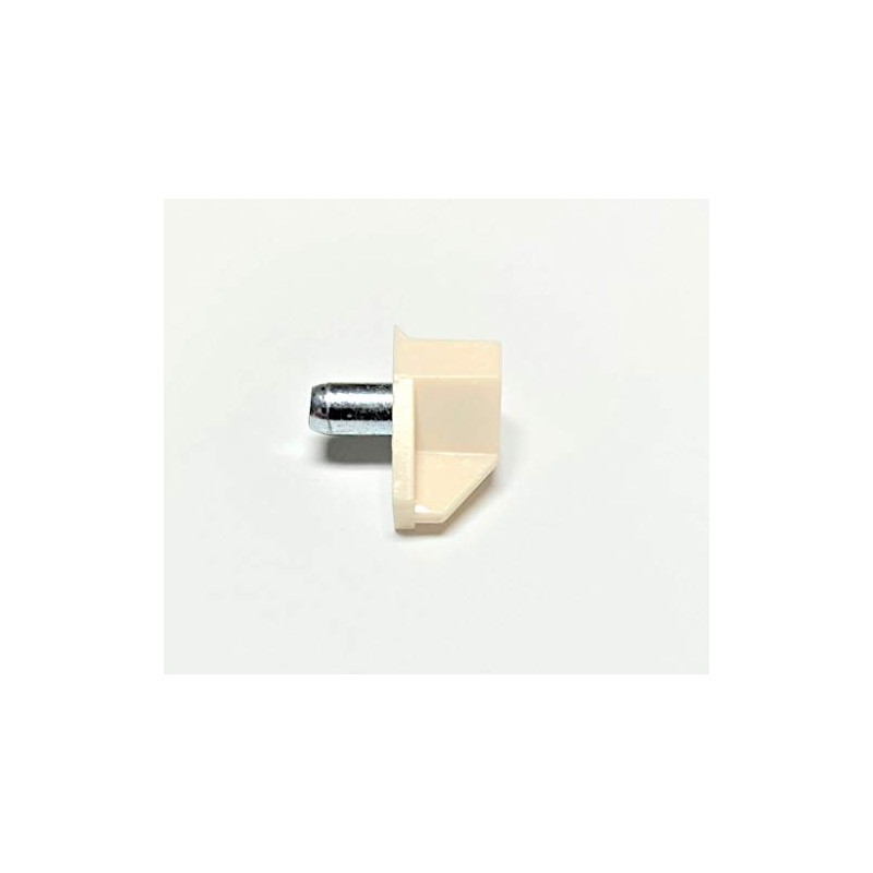 5mm Plastic Shelf Support with Steel Pin, Almond - 25