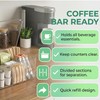 Tea Bag Organizer - Clear Acrylic Tea Storage Box with