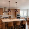 14" Copper Farmhouse Pendant Light, Retro Red Bronze