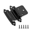 Ravinte 60 Pack (30 Pairs) 1/2" Overlay (Variable) Cabinet Hinges,