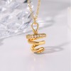 MEVECCO Dainty Gold Pendant Necklace 18K Gold Plated Simple Elegant