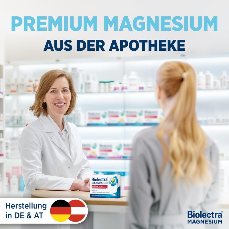 Biolectra Magnesium 400 mg Ultra Capsules Pack of 40: For