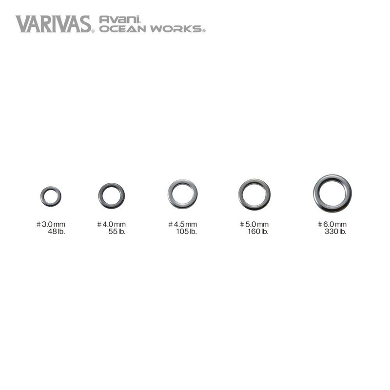 VARIVAS AH20 Ocean Works Solid Ring, 0.24 inches (6.0 mm),