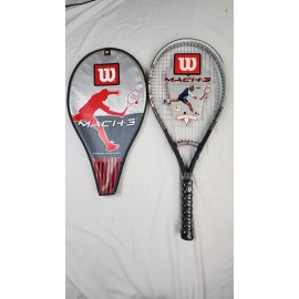 Wilson Mach 3 Tennis Racket (T5542) - 4 1/4 in, Strung, OS, New w/ Tags