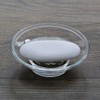 2 x Glass Soap Dish Replacement for Bathroom Accessories (Transparent)