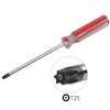 T20 T25 Torx Security Screwdriver Magnetic Tip Non-Slip Handle, 175mm