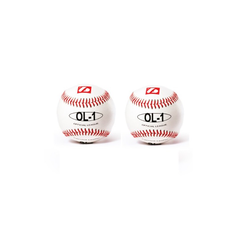 BARNETT OL-1 competition baseball ball size 9",2 pieces, white.