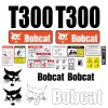 Turbo Bobcat T300 Skid Steer Set Vinyl Decal Sticker - 25 PC