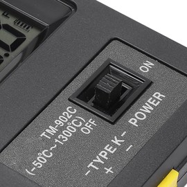 Digital Thermometer, Large LCD Display, K-type Sensor, Temperature Detector -50-500°C, Fast Response for Measuring Gas, Liquids and Semi Solids