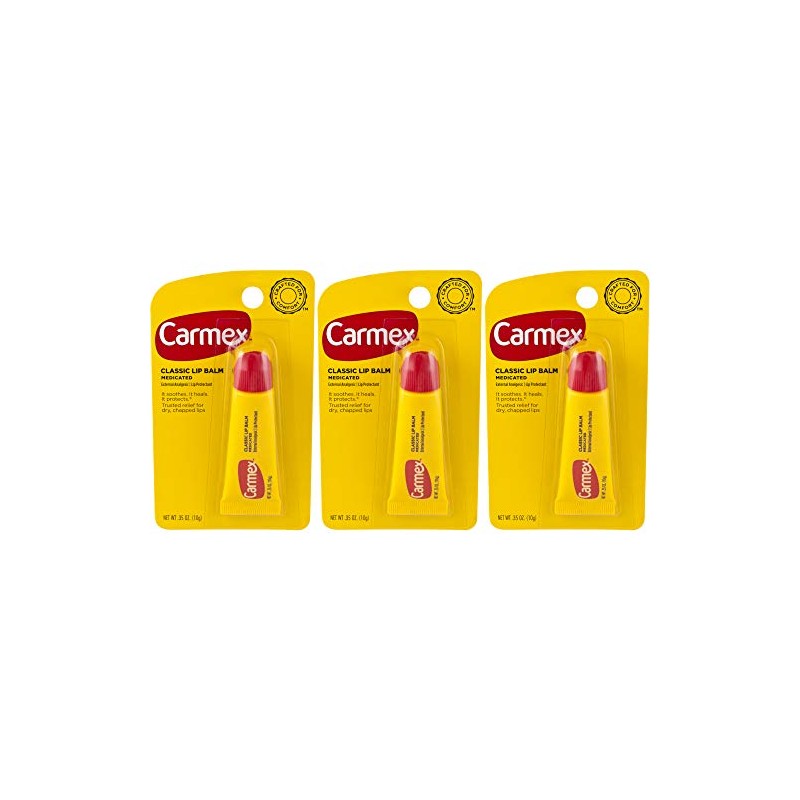 Carmex Tubo original, 0.35 onzas cada uno (paquete de 3)