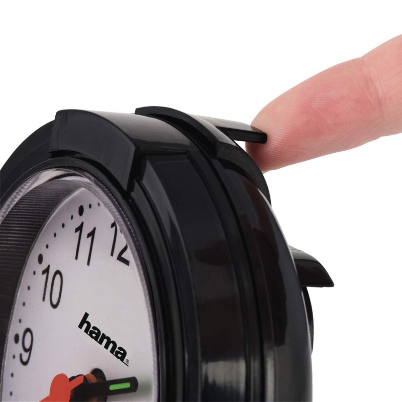 Hama | "Classic Alarm Clock, low-noise | Black/White