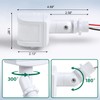 TREEWELL 240-Degree Replacement Motion Sensor, Adjustable LUX(5-300) & Time &