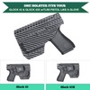 Glock 43 w/TLR-6 Holster, IWB Carbon Fiber Kydex Holster Fit: