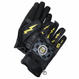 【グローブ】LOGO GLOVES 男女兼用 手袋 ドライブ ドライバー オートバイ フィット 快適 ツーリング ブラック L