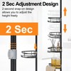 DUFU Corner Shower Caddy Tension Pole, Shower Tension Rod Organizer,