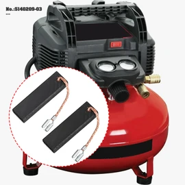 SG Store 1 Pair Air Compressor Carbon Brush 40x11.5x6.25mm 5140209-03 Compatible with Porter-Cable C2002 C2005 C2006