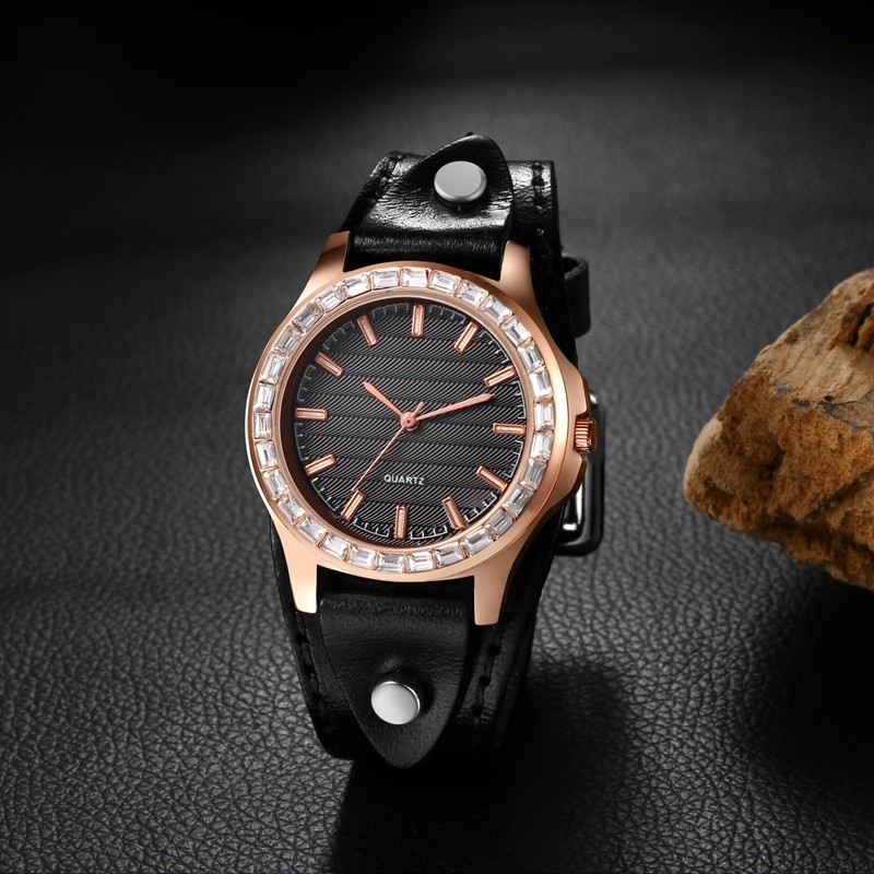 Watch Men Women Seiko Automatic Watch : Waterproof Leather Watch