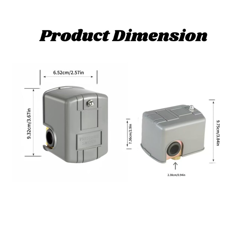 UGrandF Well Pump Pressure Switch, 30-50 PSI 2 Pack