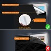 SUSNID Portable Blackout Curtains, 118" x 57", 100% Blackout, Waterproof,